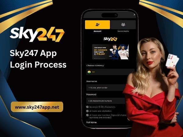 Sky247 App Login Process
