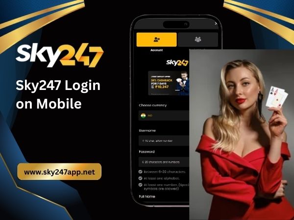 Sky247 Login on Mobile